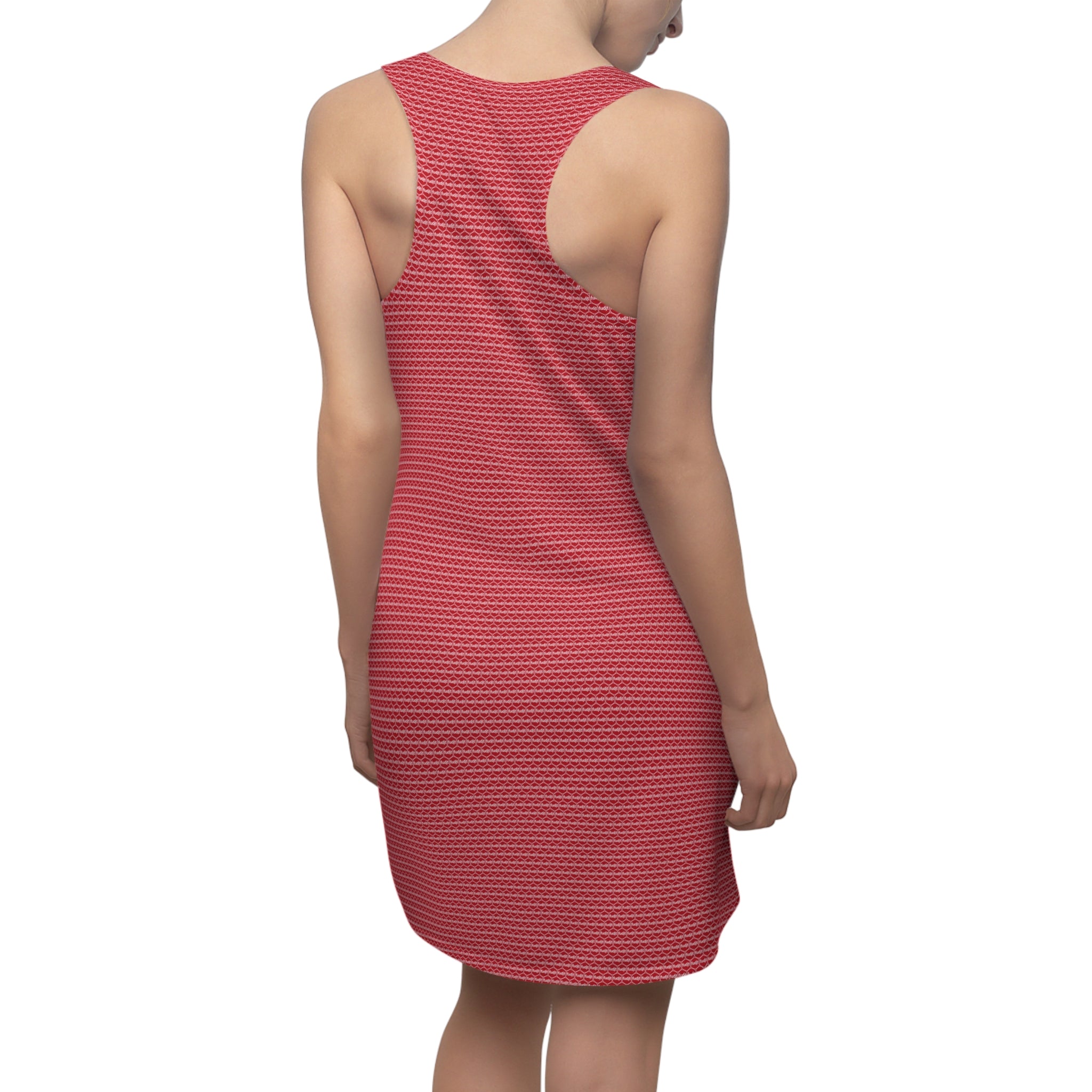 Dark Red fudjt Unbroken Chain .5 Chic Racerback Dress