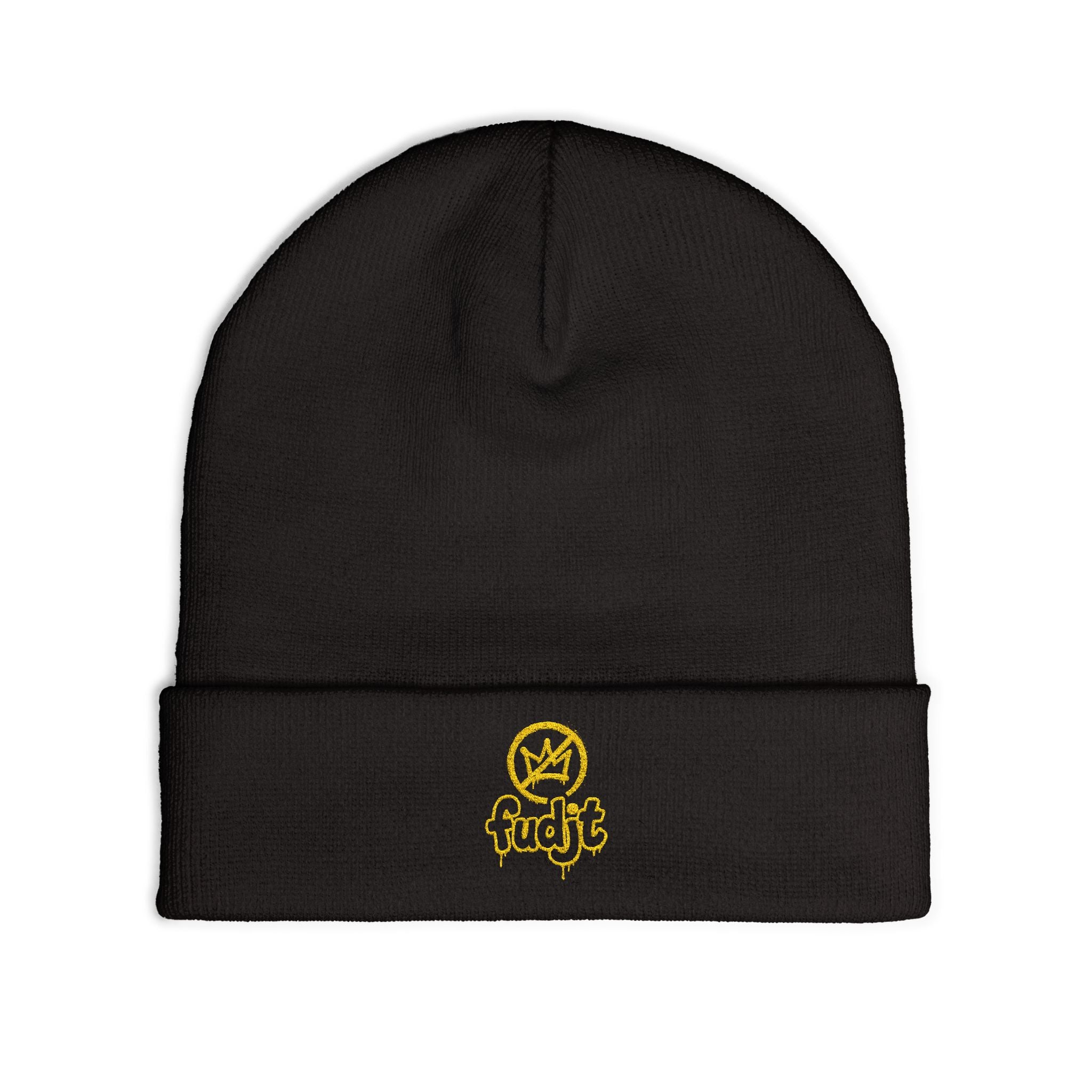 fudjt No Kings Knit Beanie | Gold Embroidery | 6 Colors