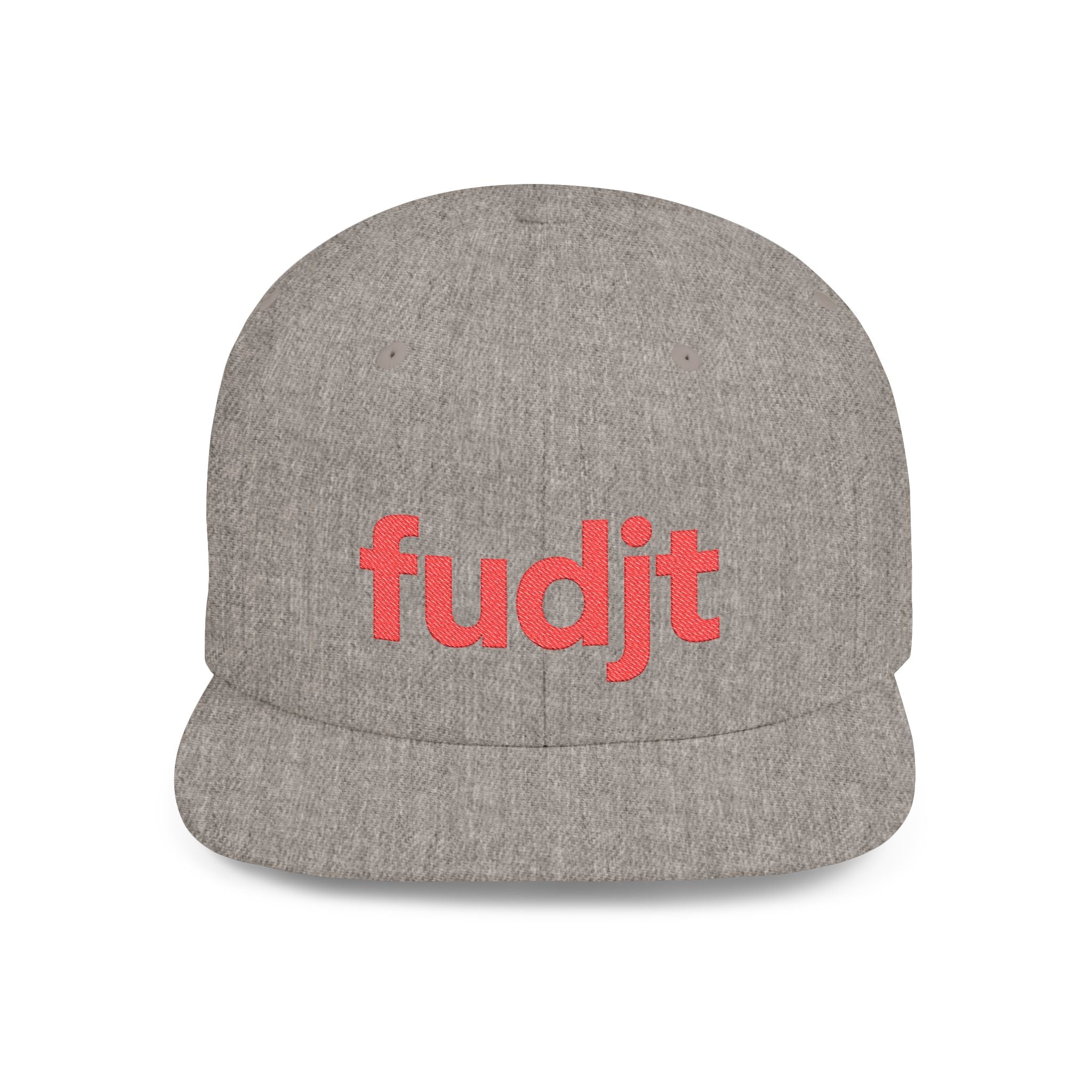 Stylish Flat Bill Snapback Red fudjt Streetwear Logo Cap | 12 Colors