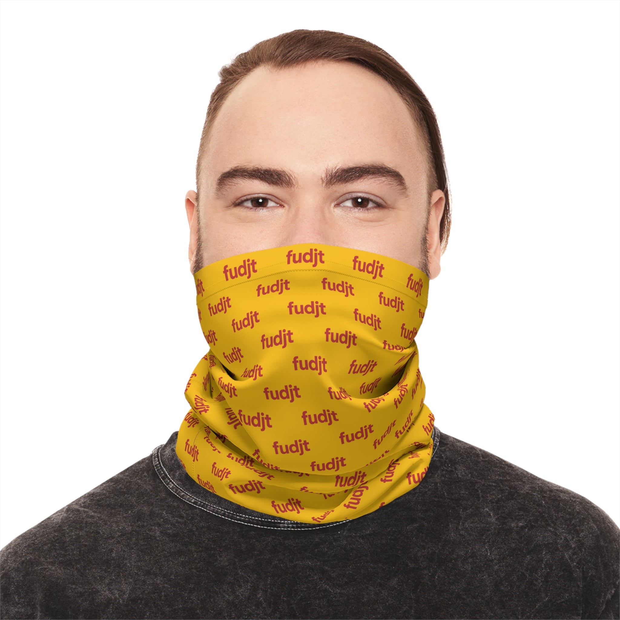 Yellow & Red fudjt Lightweight Neck Gaiter