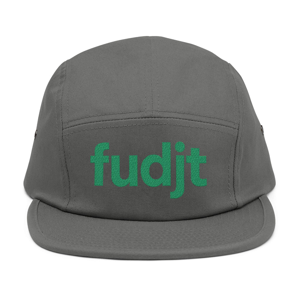 Embroidered 5 Panel Cap - Green fudjt Logo - 7 Colors