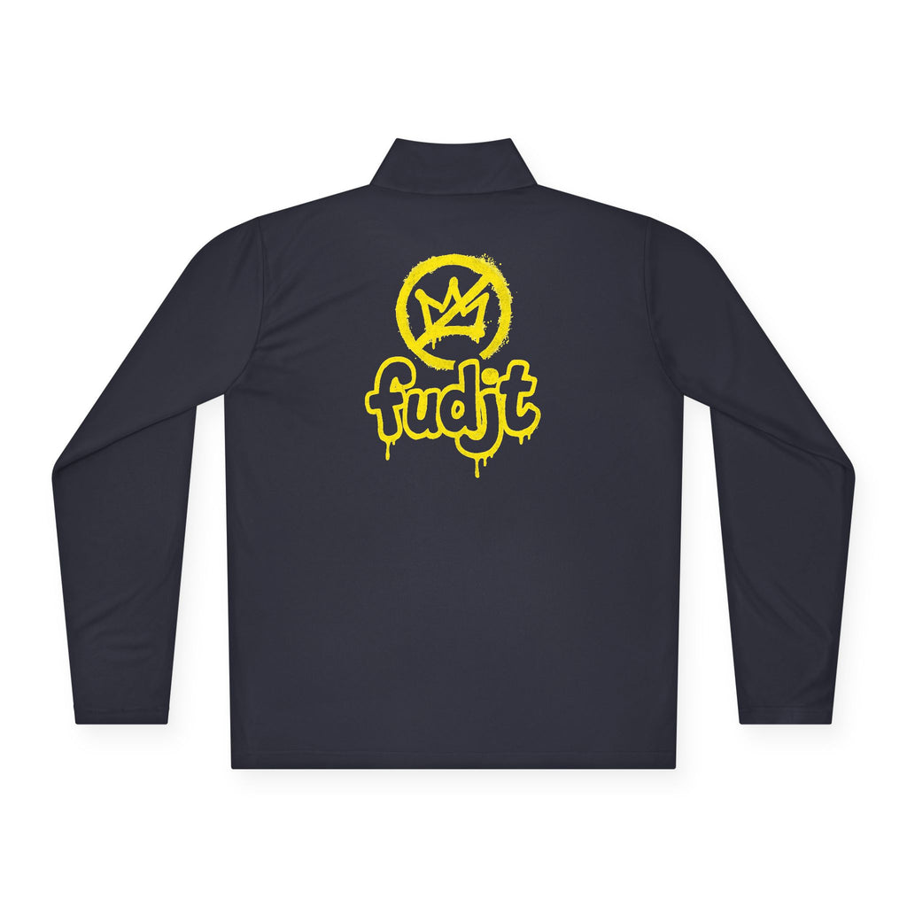 Quarter-Zip Performance Pullover | Golden fudjt No Kings | BOLD BACKSIDE | 8 Colors