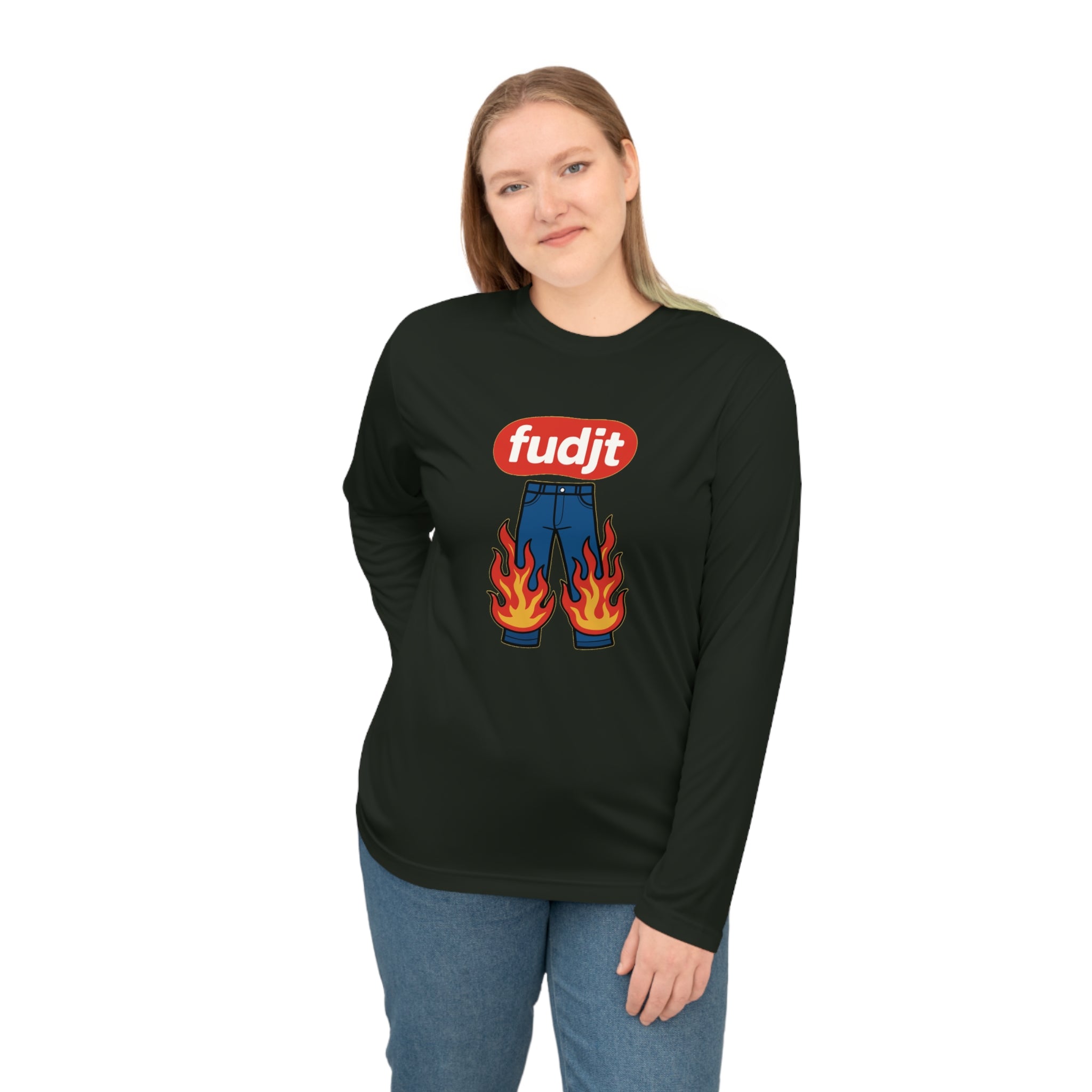 fudjt Pants On Fire Long Sleeve Performance Tee | 5 Colors