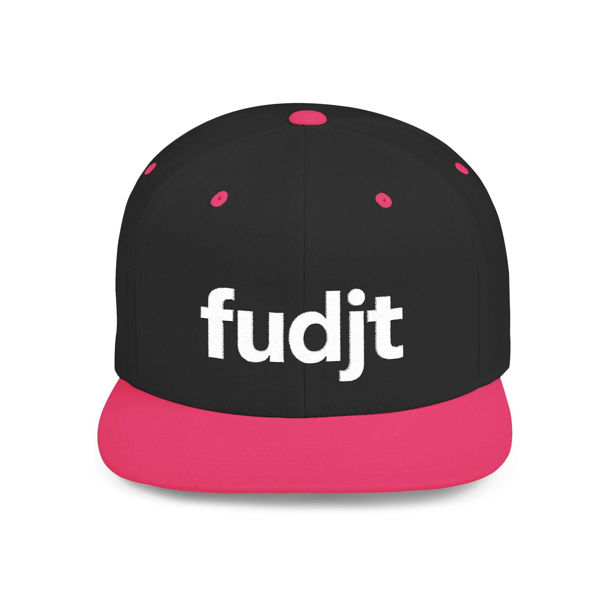 Stylish Flat Bill Snapback White fudjt Streetwear Logo Cap | 12 Colors