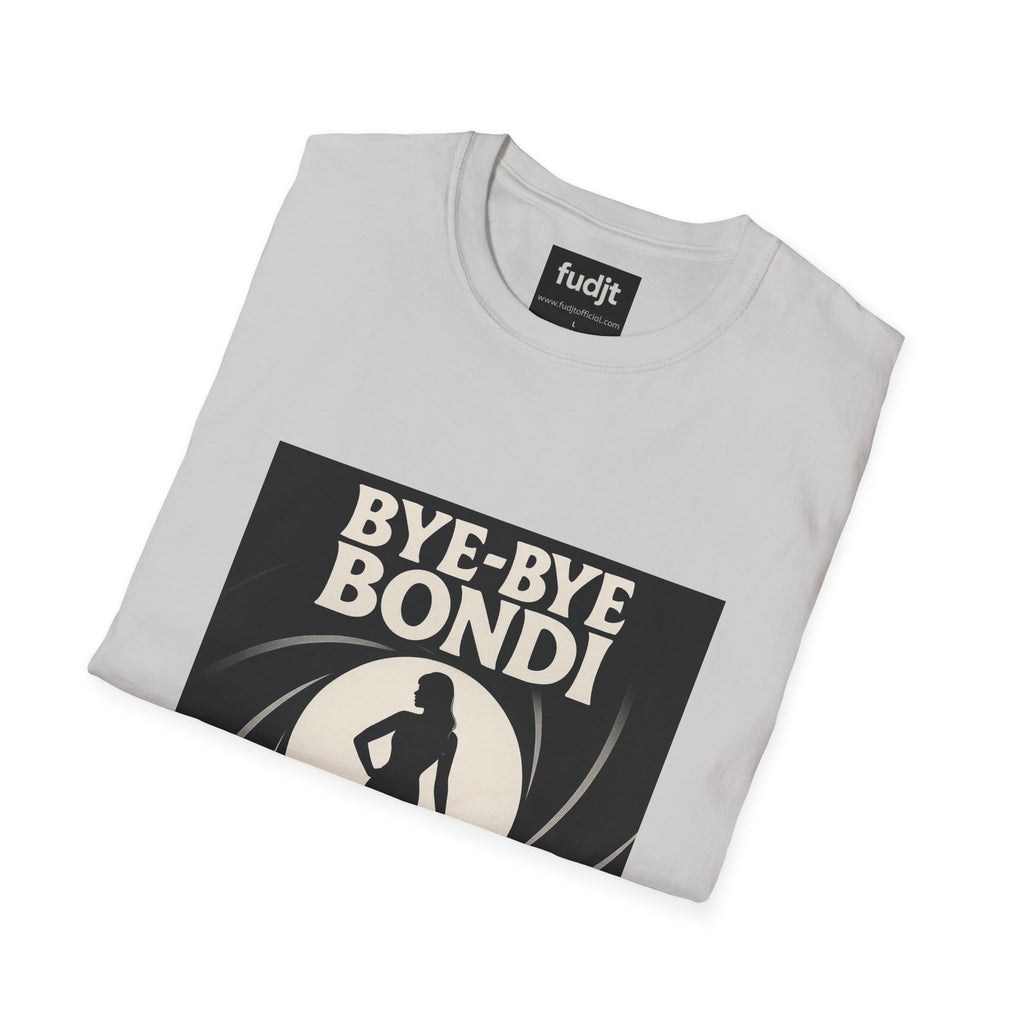 Bye-Bye Bondi | Black Smoke Screen Retro fudjt Tee | 15 Colors