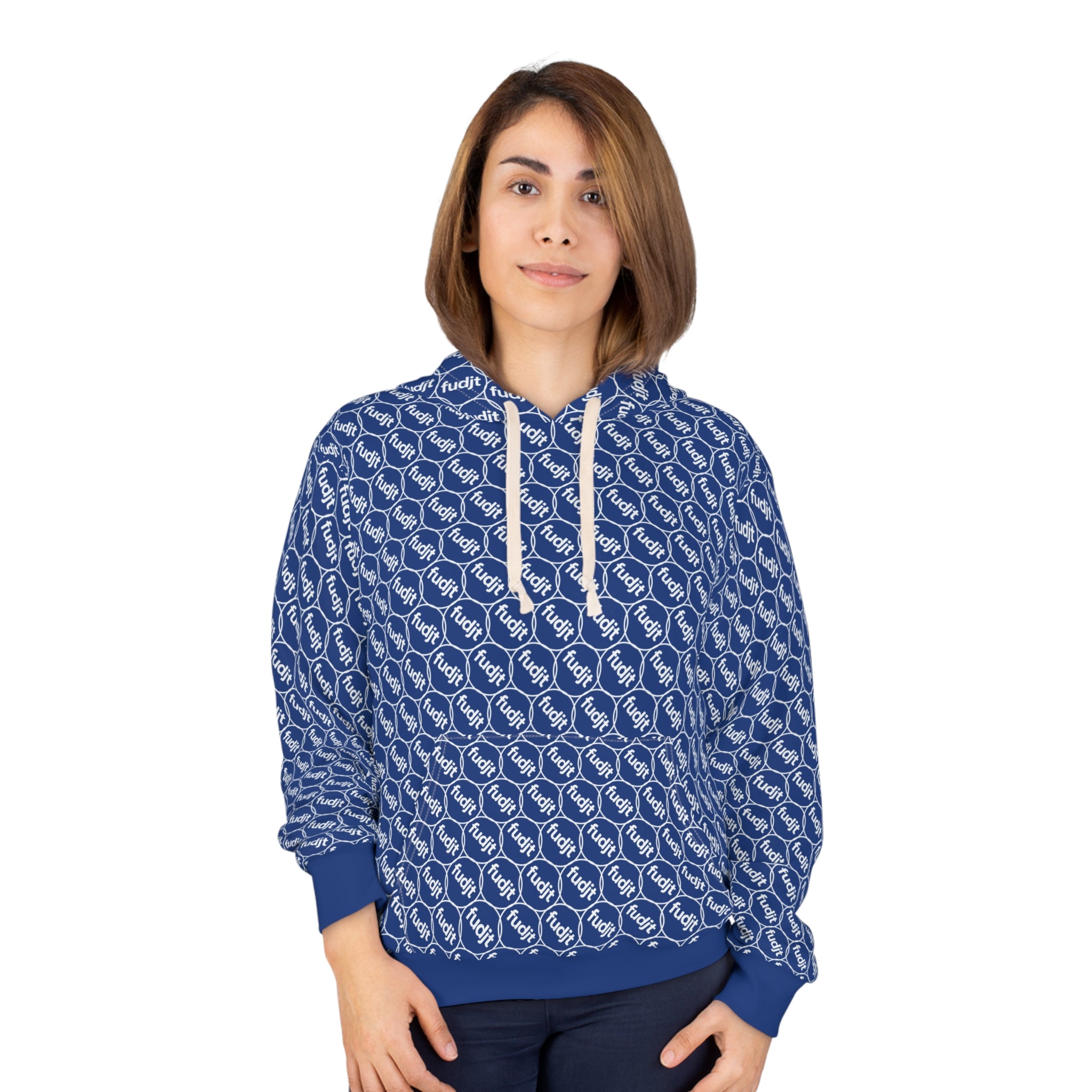 Dark Blue fudjt Unbroken Chain Hoodie | All Over 2.5-45