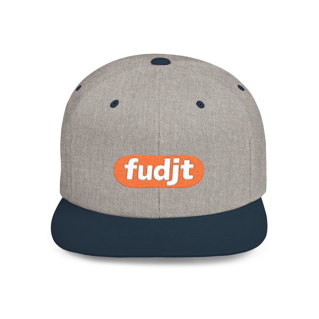 fudjt Flat Bill Snapback Hat | Anti-Supremacy Red Badge Embroidery | 14 Colors