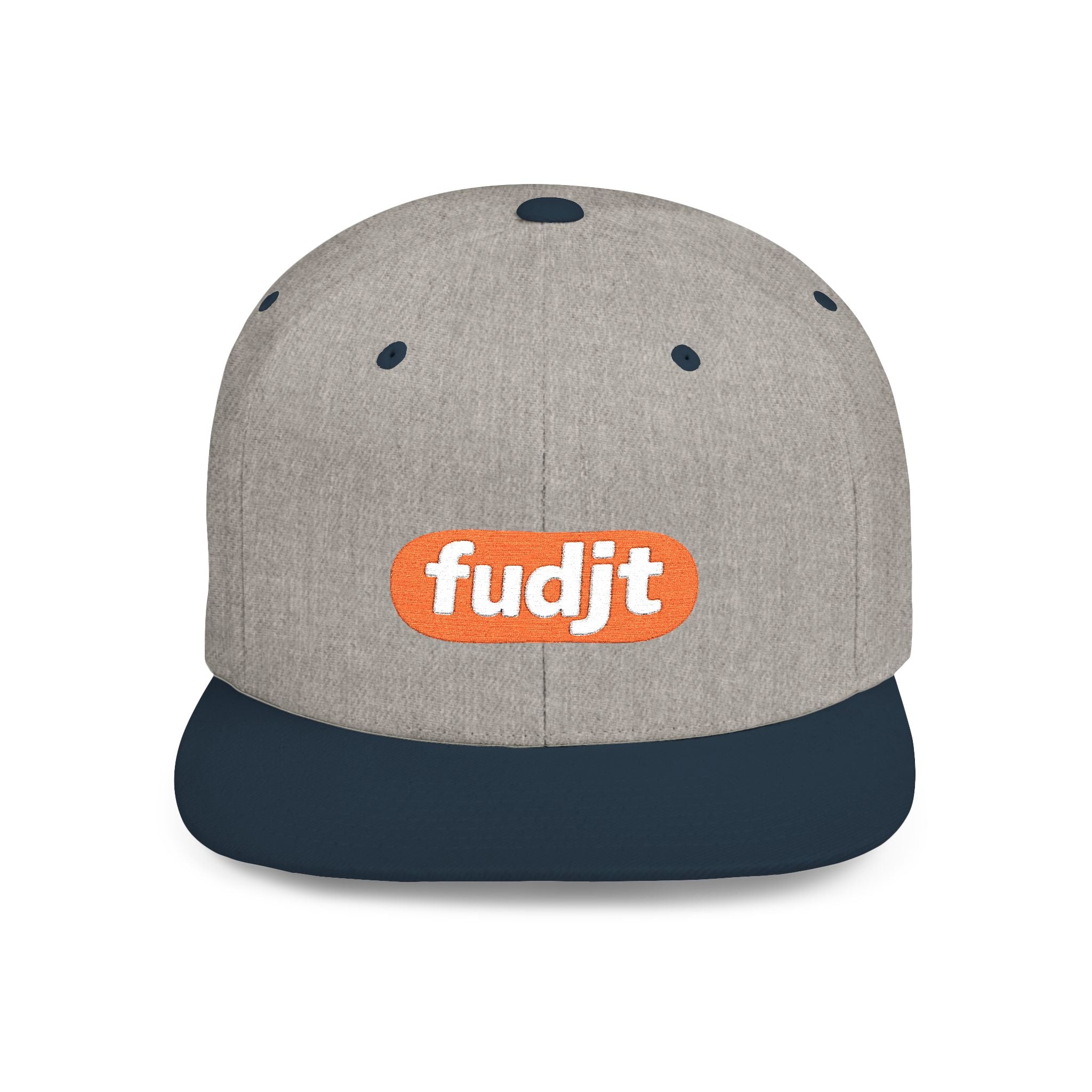 fudjt Flat Bill Snapback Hat | Anti-Supremacy Red Badge Embroidery | 14 Colors