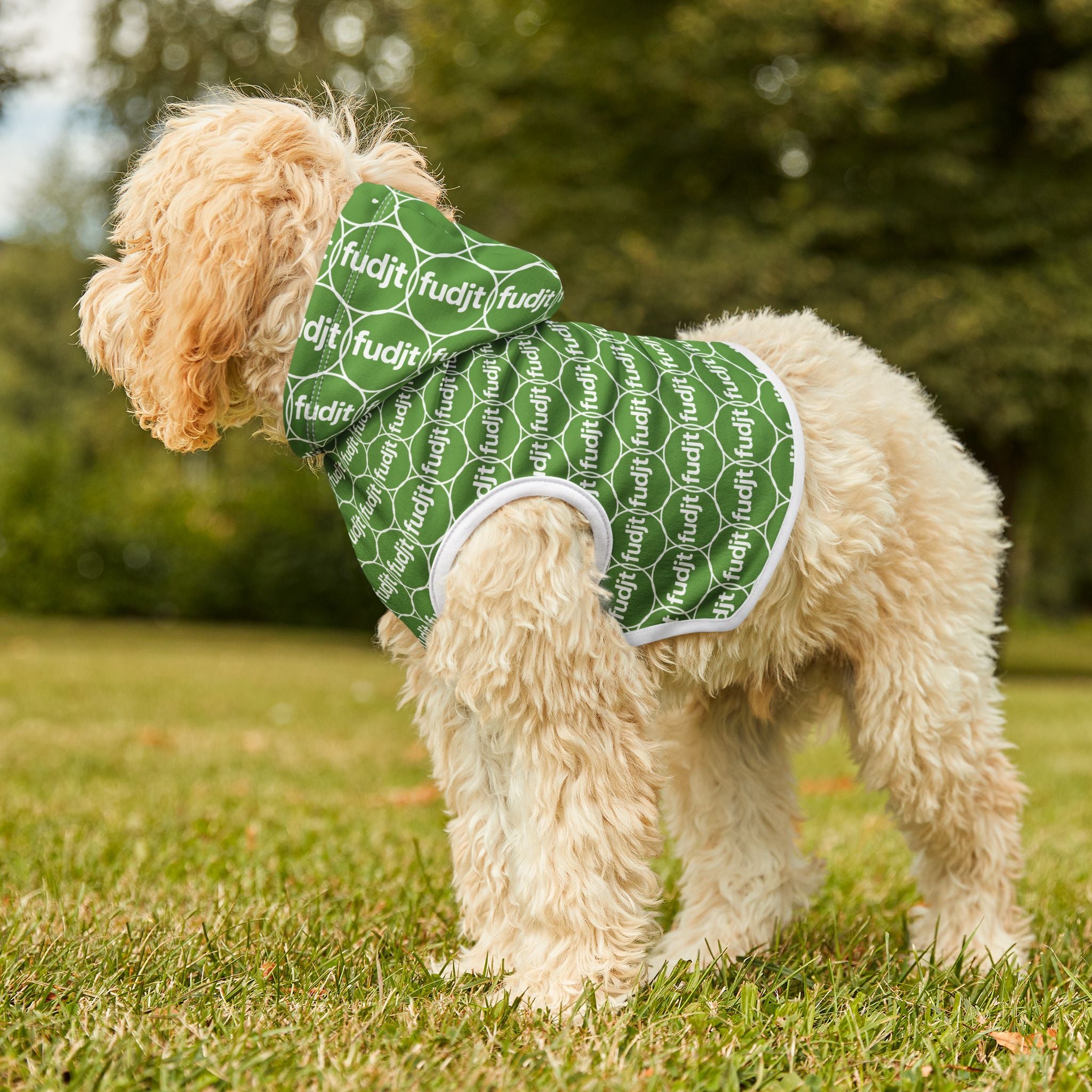 Green fudjt Pet Hoodie | Unbroken Chain 2.5 | 7 Sizes