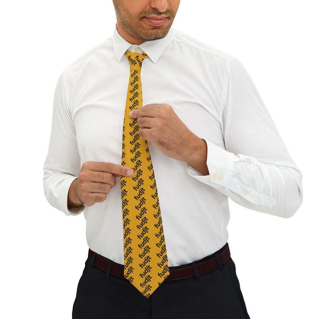 Yellow Black fudjt 45-50 Fine Necktie