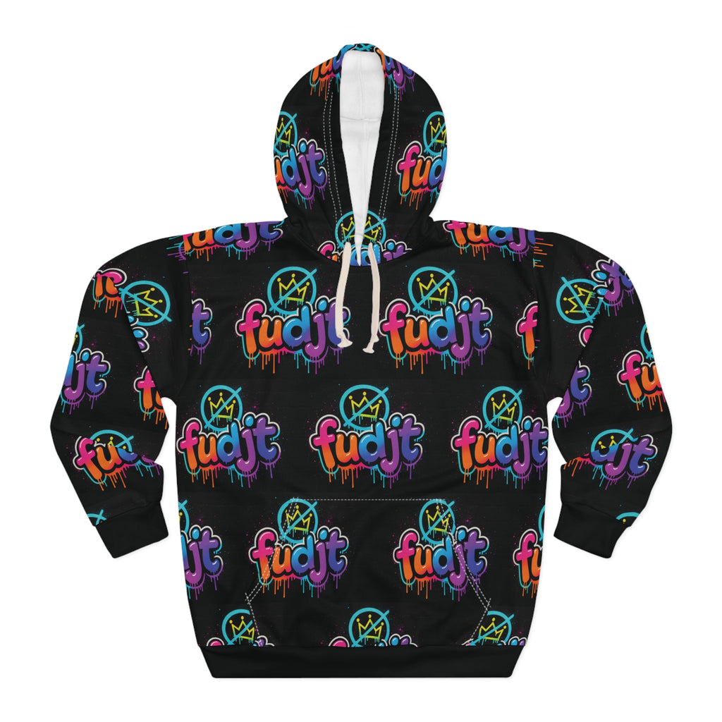 fudjt No Kings Clown Town Hoodie | All Over Black v1-10
