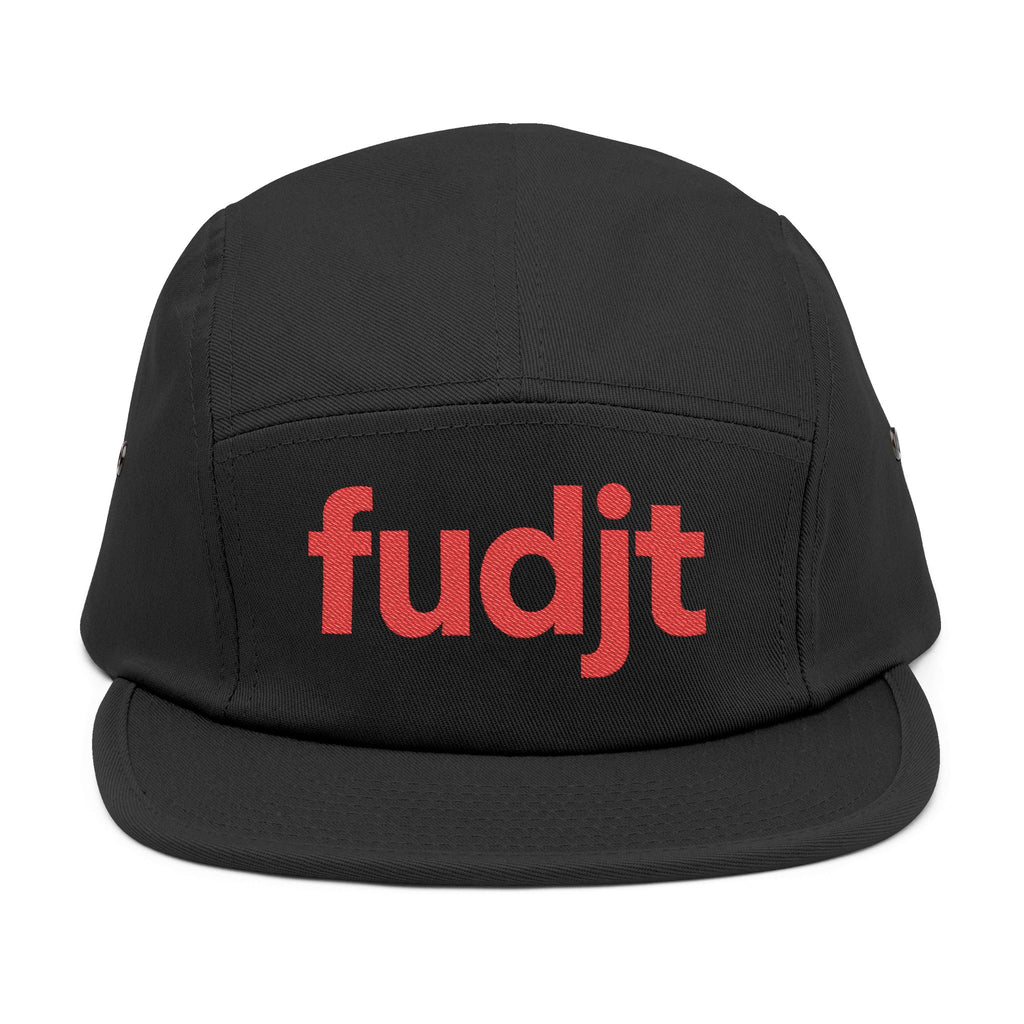 Embroidered 5 Panel Cap - Red fudjt Logo - 6 Colors