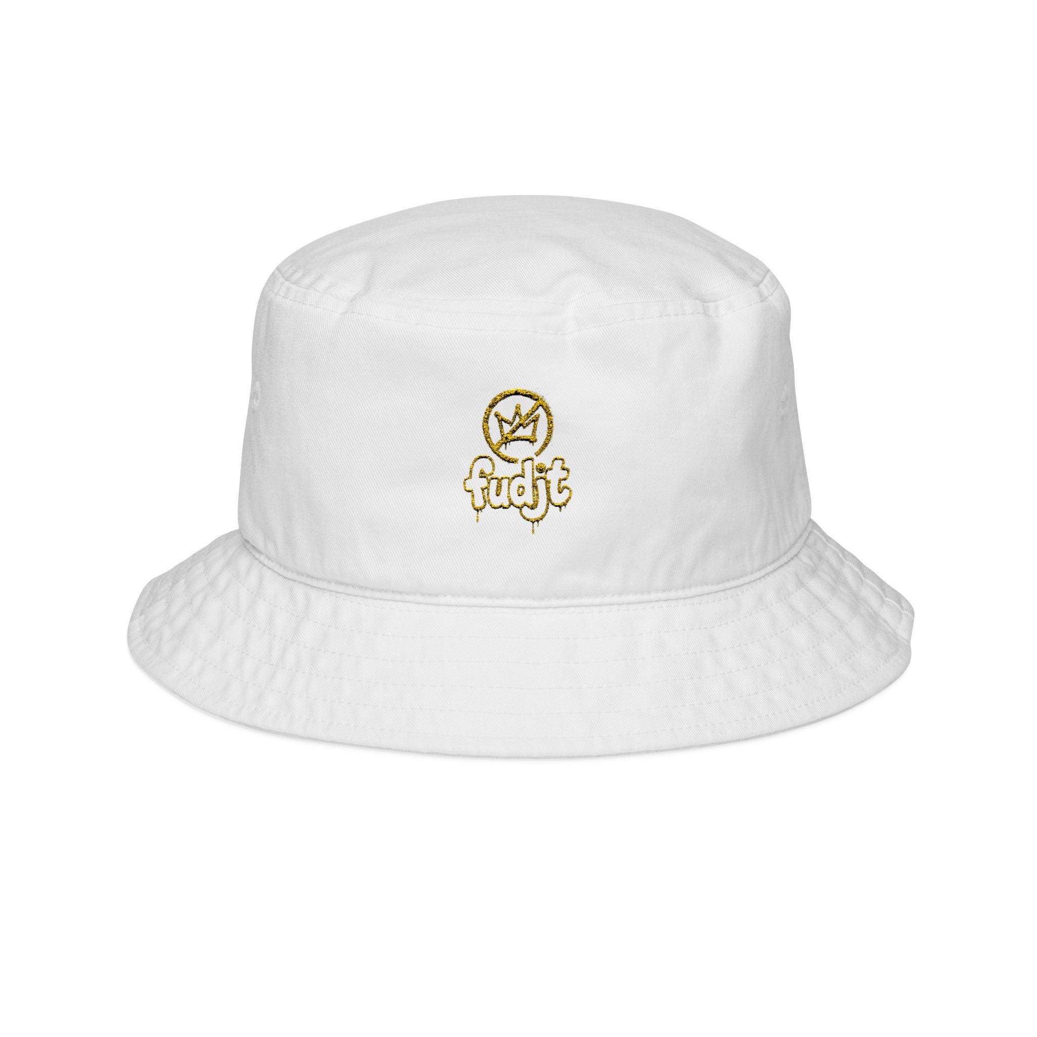Golden fudjt No Kings Embroidered Bucket Hat | 3 Colors