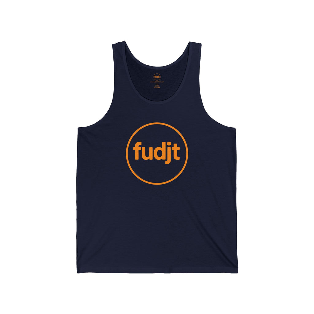 Orange fudjt Circle - Unisex Jersey Tank | 4 Colors