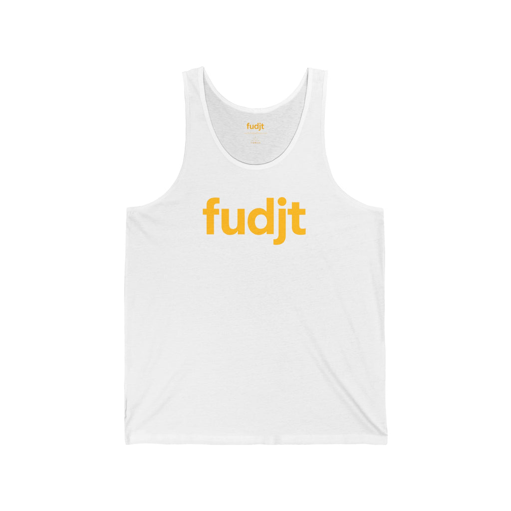 Gold fudjt logo - Unisex Jersey Tank | 6 Colors