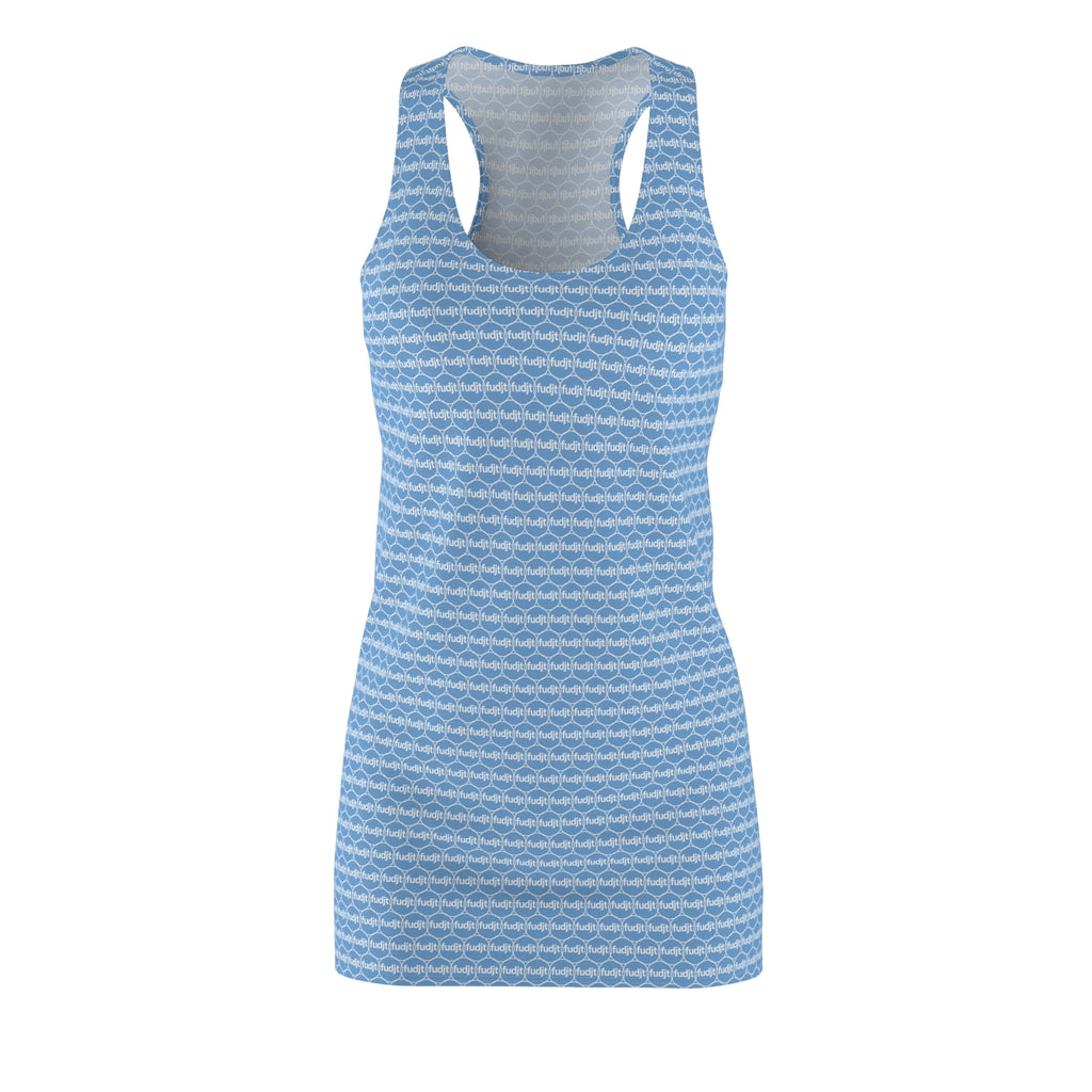 Light Blue fudjt Unbroken Chain 1.25 Chic Racerback Dress