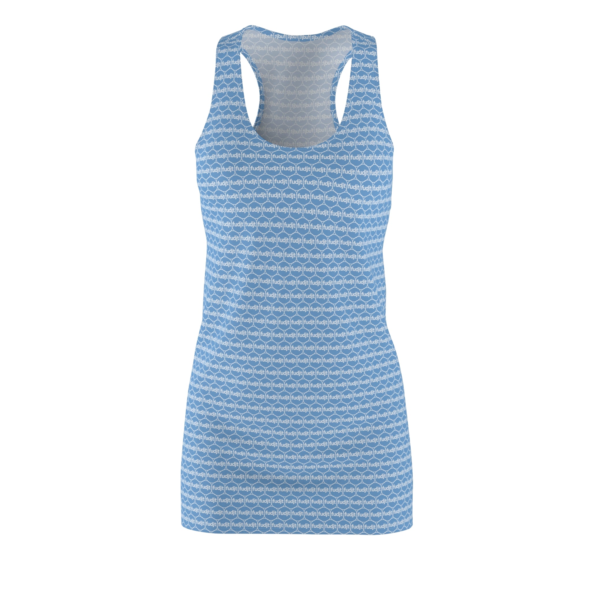 Light Blue fudjt Unbroken Chain 1.25 Chic Racerback Dress