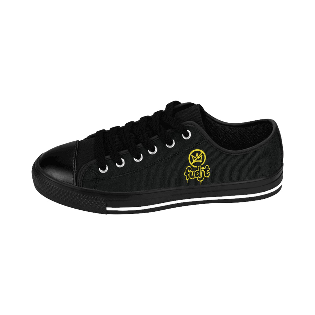 Black Golden fudjt No Kings Street Style Sneakers | Men & Boys 1.5 Low Top