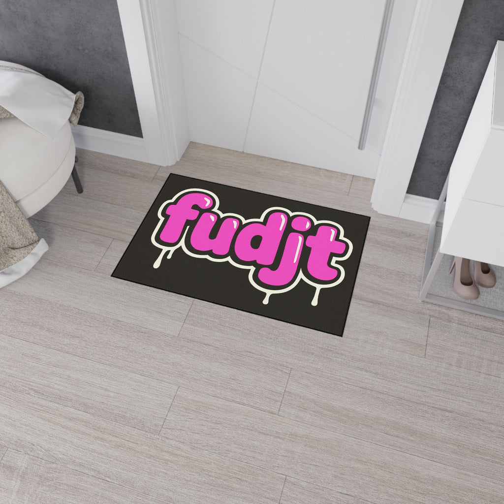 Pink Drip Fudjt Floor Mat - Stylish Heavy Duty Home Decor | 3 Sizes