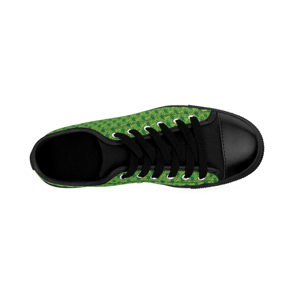 Dark Green Golden fudjt No Kings Street Style Sneakers | Women & Girls All Over .5 Low Top