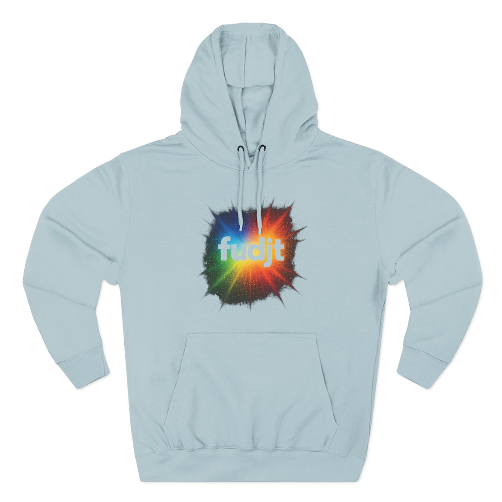 fudjt Burst of Empowerment Hoodie – Premium Fleece Pullover with Explosion of Color | 14 Colors