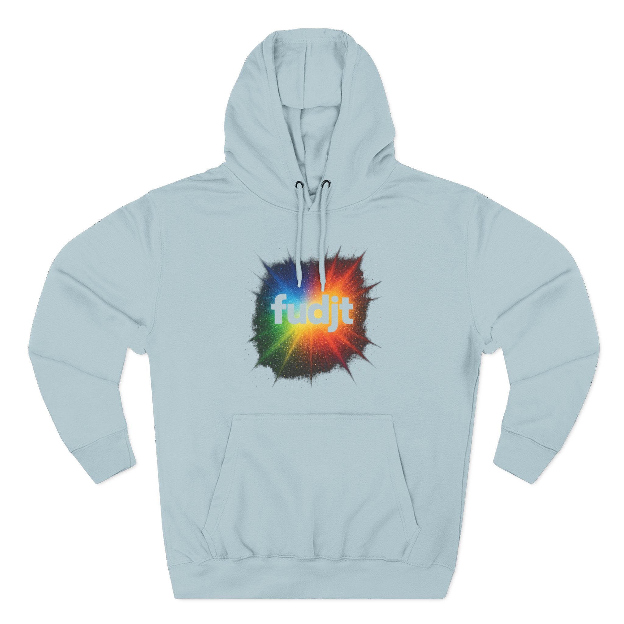 fudjt Burst of Empowerment Hoodie – Premium Fleece Pullover with Explosion of Color | 14 Colors