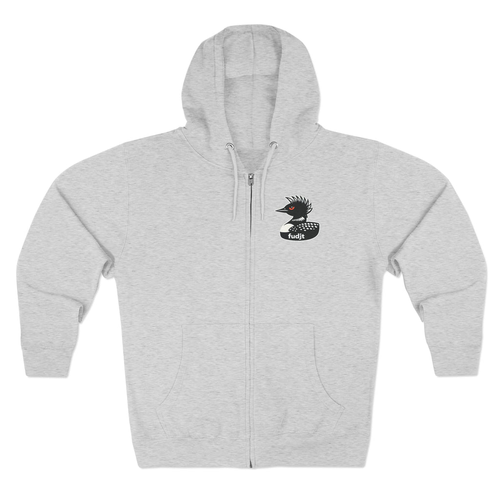 fudjt Rebel Loon Decoy Zip Hoodie | Front & Back Graphic | 9 Colors