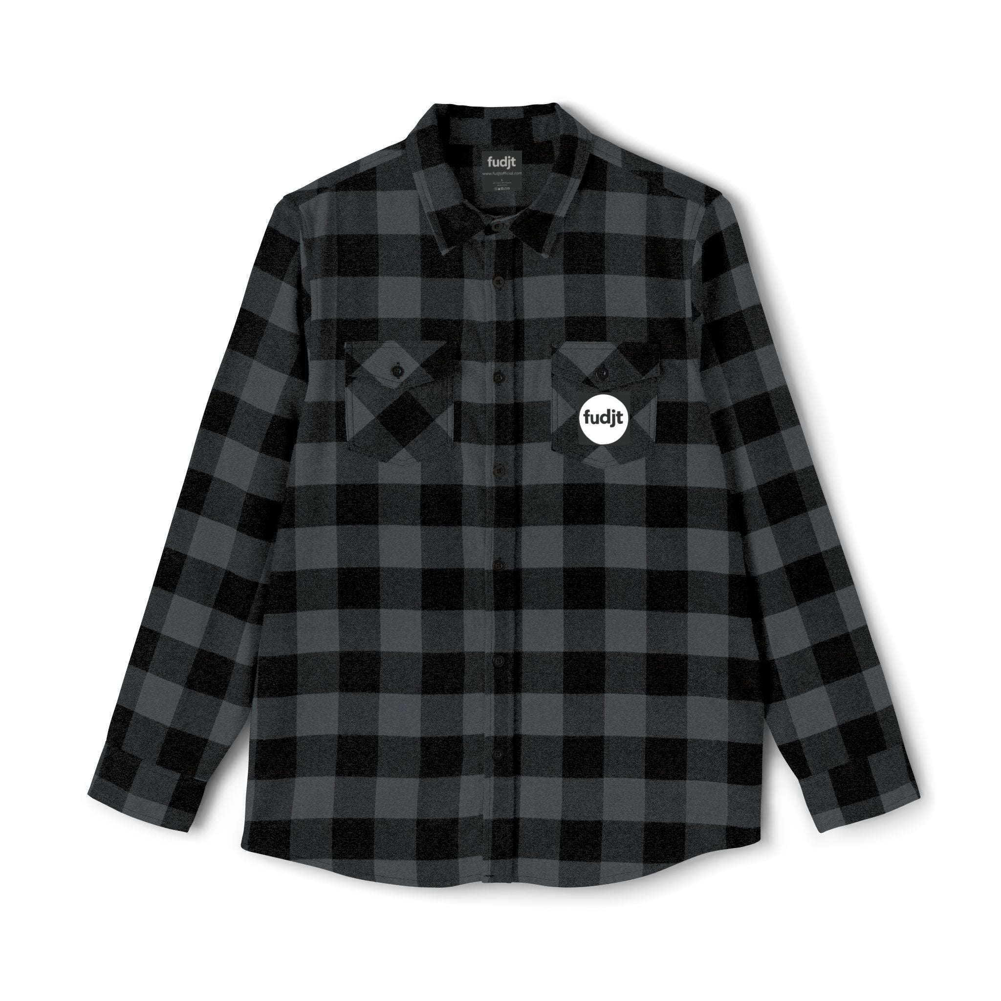 Flannel Shirt | Black Square fudjt Circle | 4 Colors