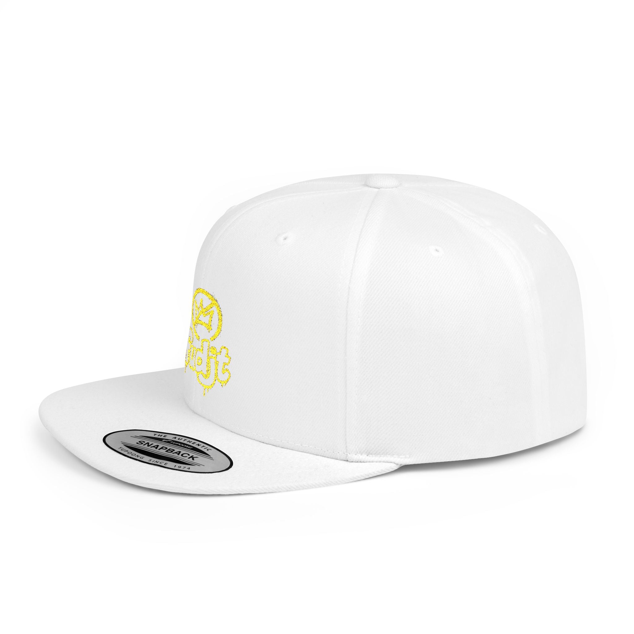 Golden fudjt No Kings Flat Bill Snapback Hat | Embroidered |  14 Colors