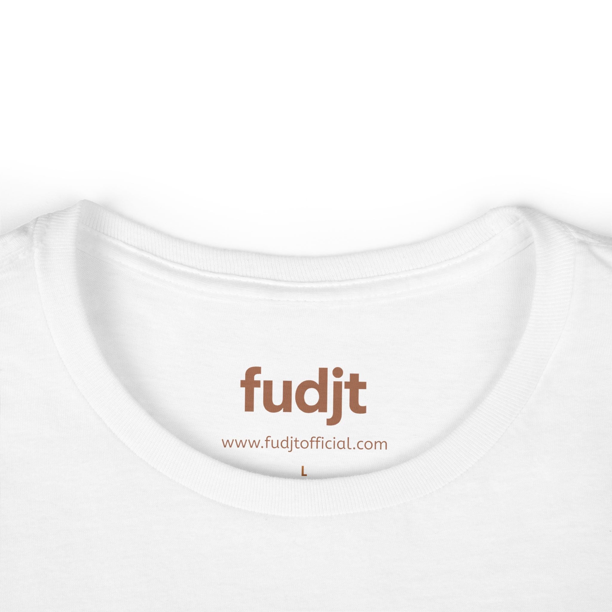 Women's Brown fudjt logo Comfy Stylie Tee | 12 Colors