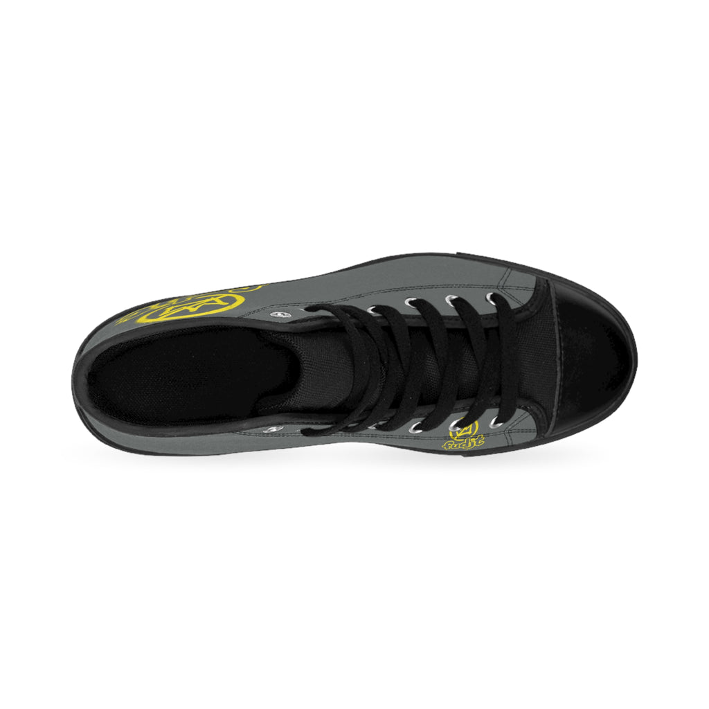 Dark Gray Golden fudjt No Kings Street Style Sneakers | Men & Boys 3.75 High Top