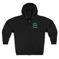 Zip Hoodie with Green Space fudjt | Front & Back Graphic | 9 Colors