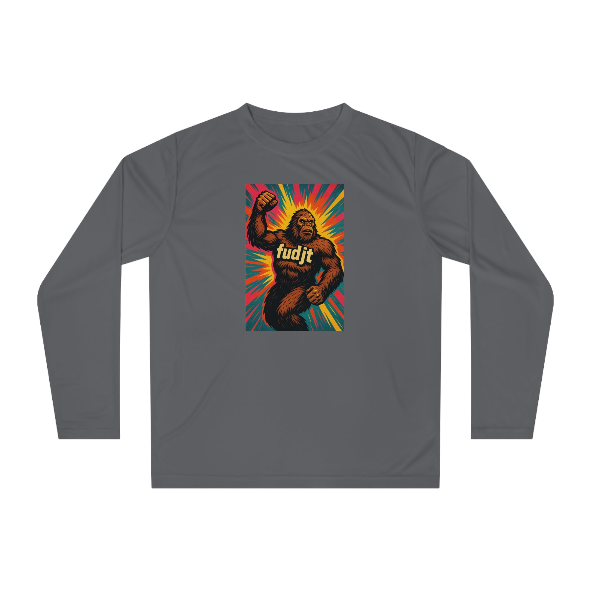 Sasquatch Salute Long Sleeve fudjt Performance Tee | 5 Colors