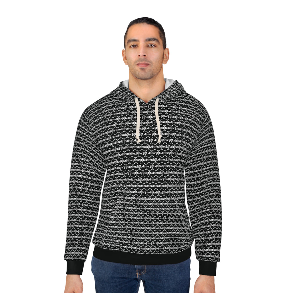 Black fudjt Unbroken Chain Hoodie | All Over 1.25