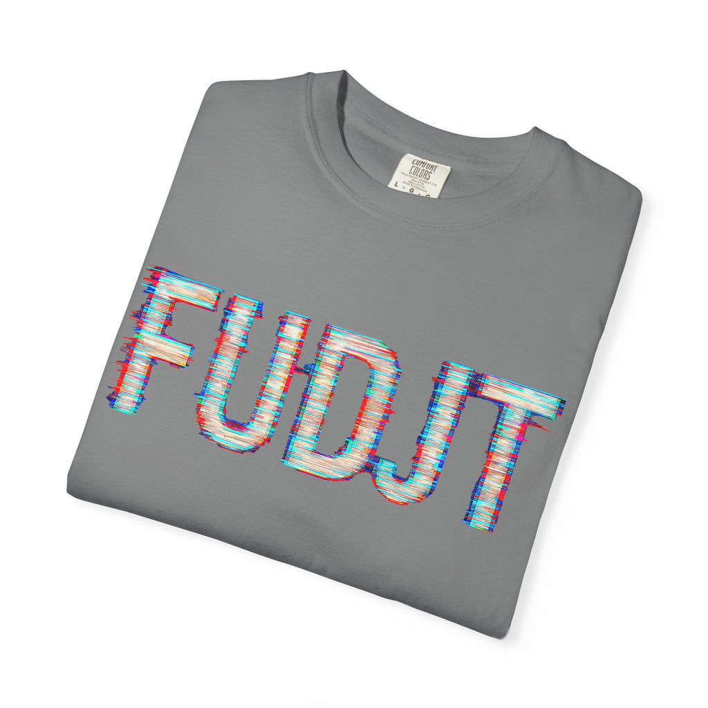FUDJT Glitch Front & No Crown Back Premium Heavyweight Tee | 15 Colors