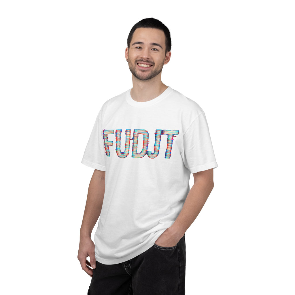 FUDJT Glitch Front & No Crown Back Premium Heavyweight Tee | 15 Colors