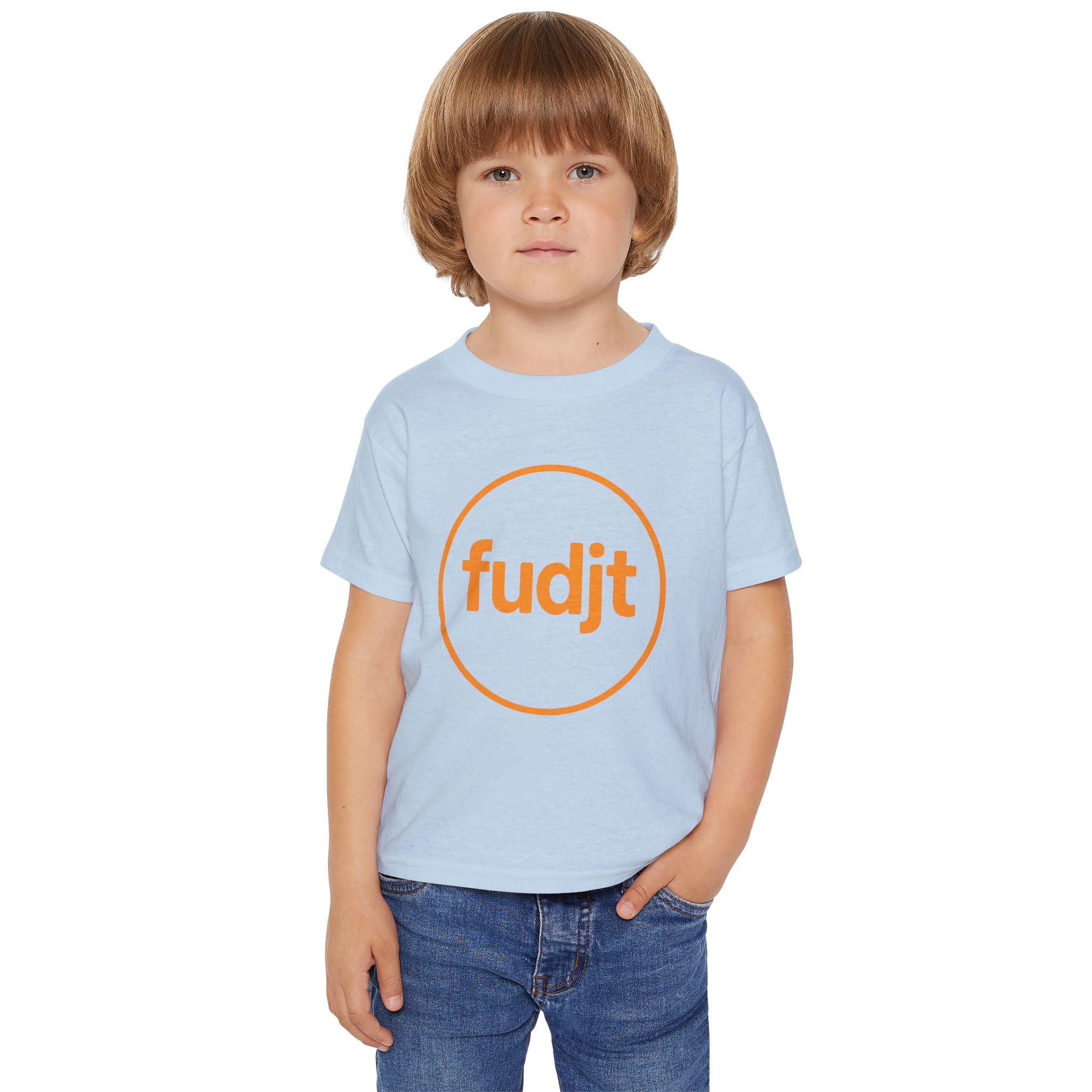 Orange fudjt Circle Toddler Tee | 7 Colors