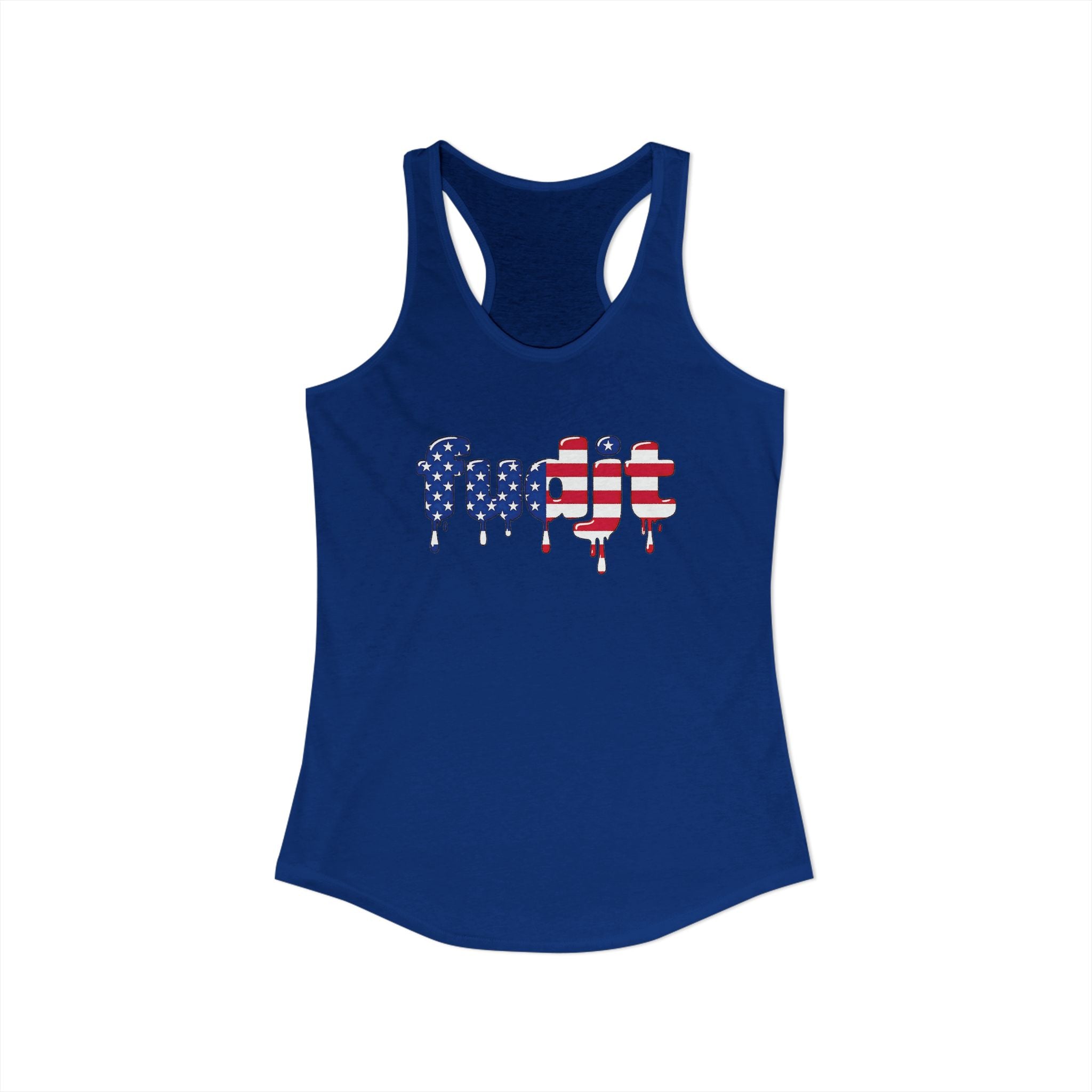fudjt Stars & Stripes Women's Racerback Tank | 5 Colors