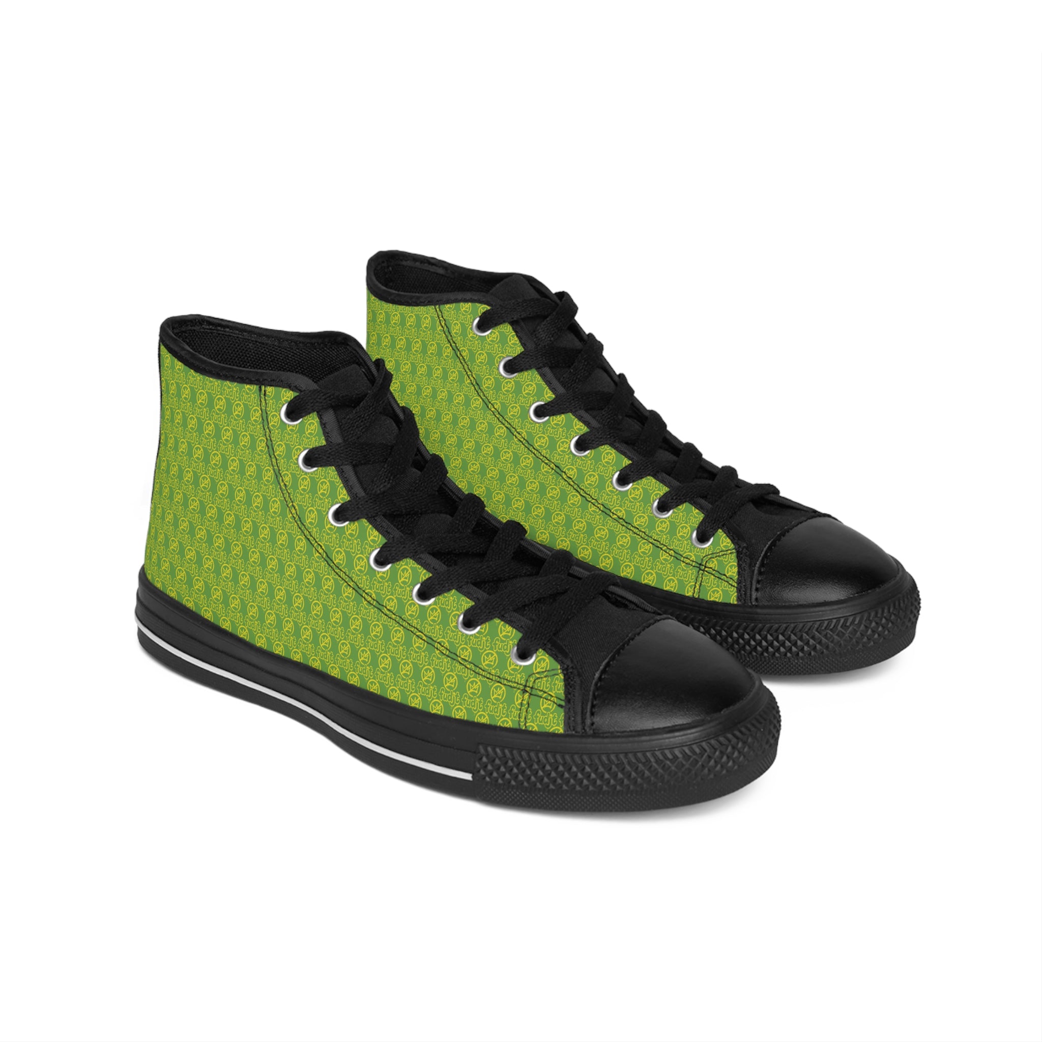 Green Golden fudjt No Kings Street Style Sneakers | Women & Girls .5 High Top