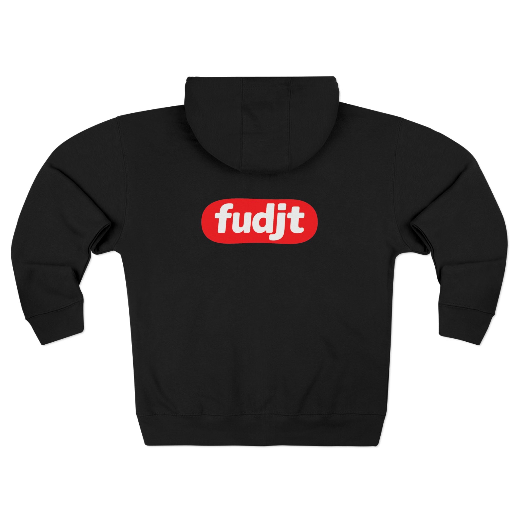 fudjt Anti-Supremacy Red Badge Zip Hoodie | Front & Back Graphic | 8 Colors