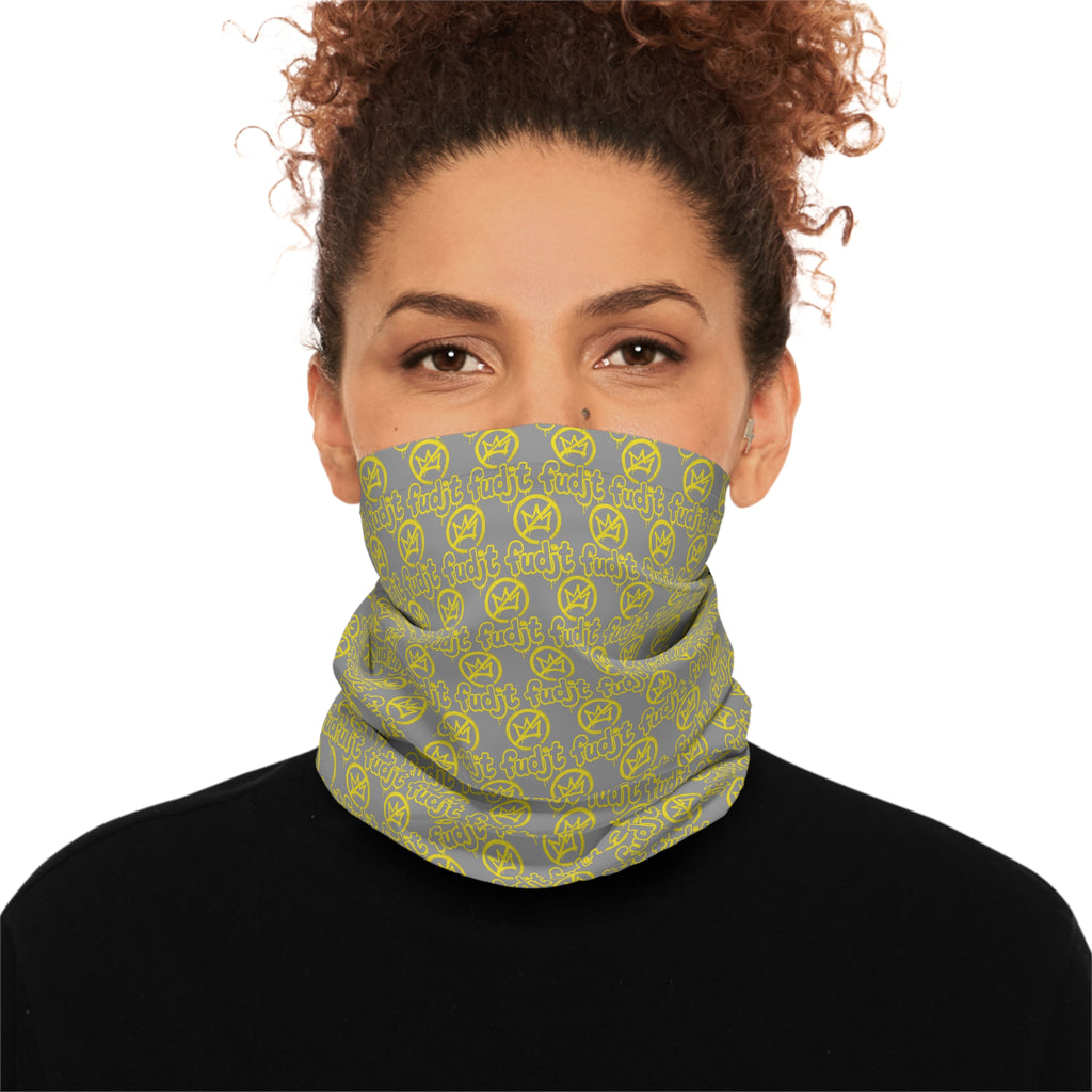 Gray Golden fudjt No Kings 1.25 Neck Gaiter
