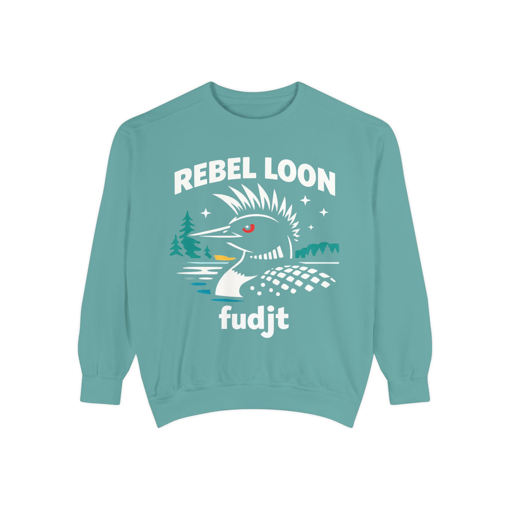 Rebel Loon fudjt Retro Wildlife Crewneck, Bold Pink Drip Backside | 14 Colors