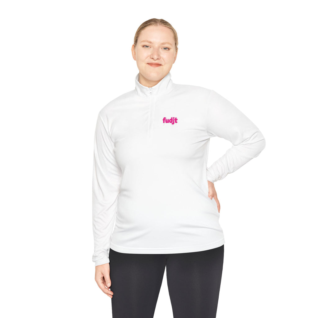 Quarter-Zip Performance Pullover | Pink Drip fudjt | Bold Backside | 7 Colors