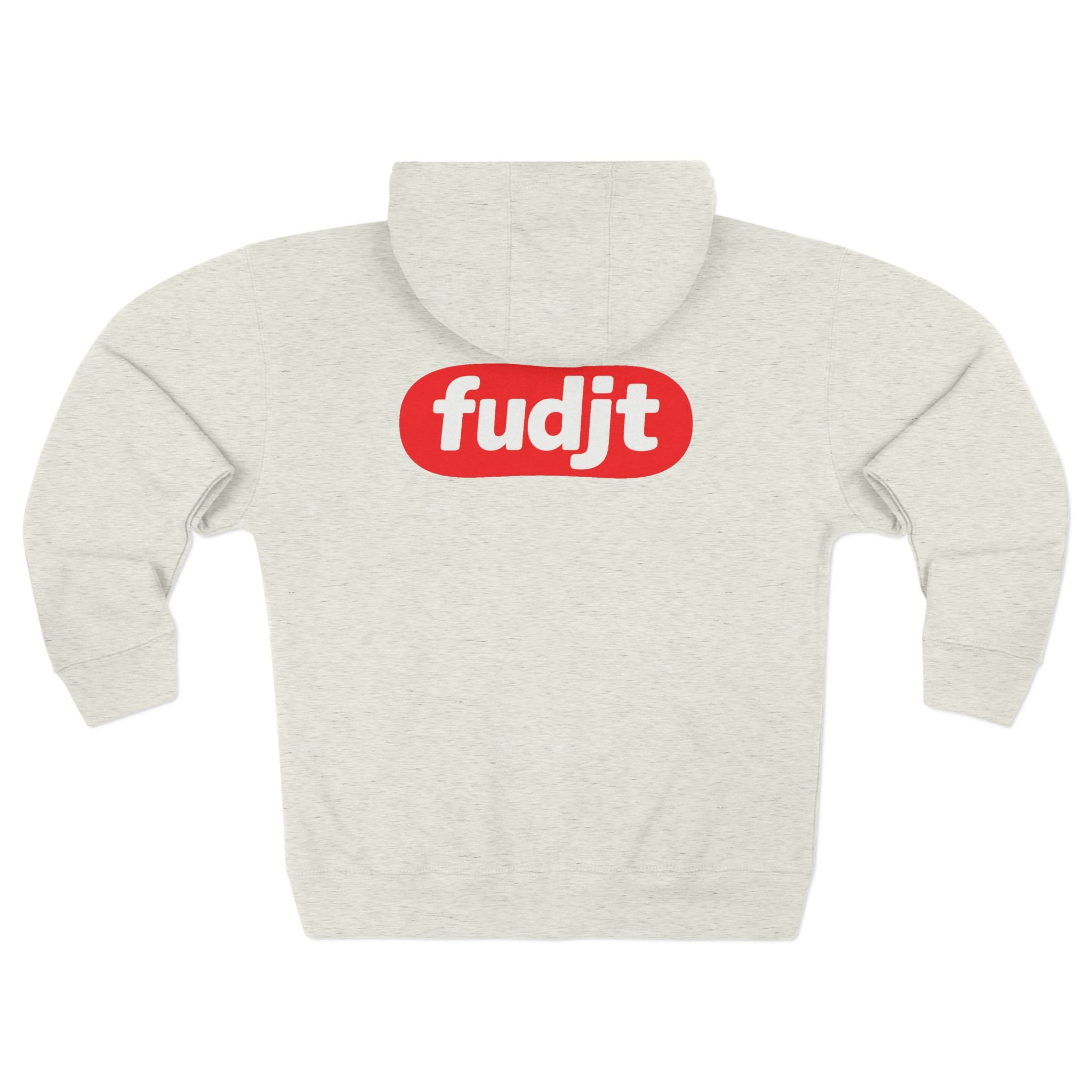 fudjt Anti-Supremacy Red Badge Zip Hoodie | Front & Back Graphic | 8 Colors