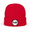 Black Square fudjt Circle Knit Beanie | 6 Colors
