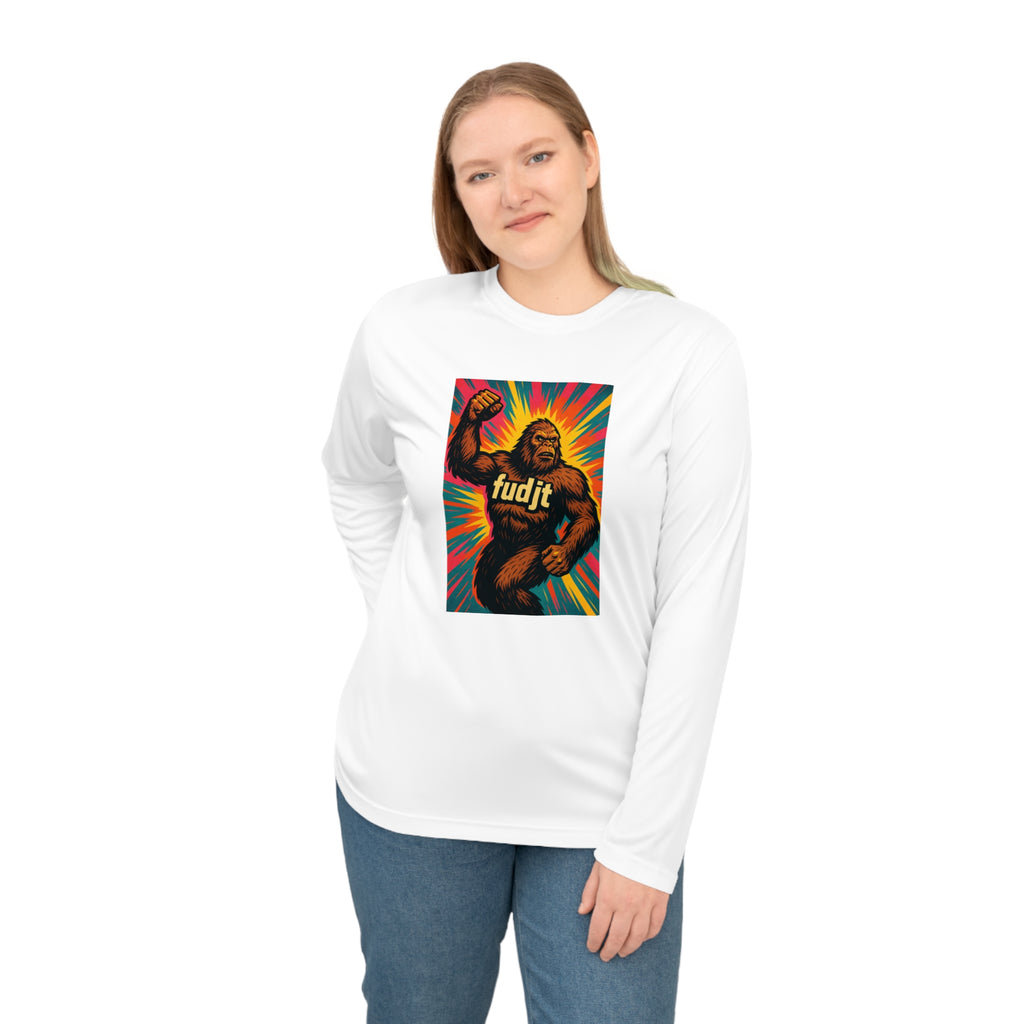 Sasquatch Salute Long Sleeve fudjt Performance Tee | 5 Colors