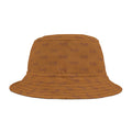 Trendy Brown fudjt All Over on Brown Bucket Hat