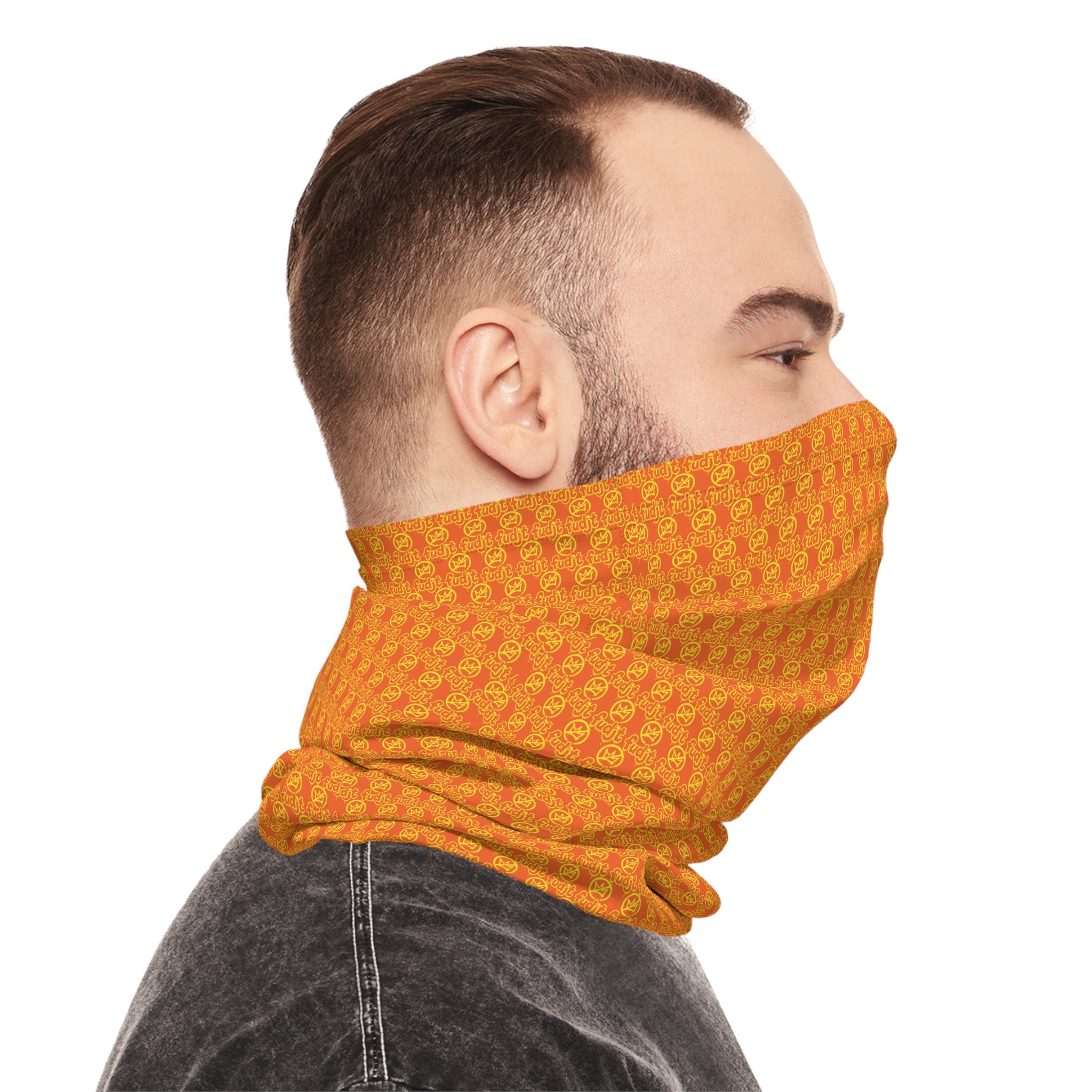 Orange Golden fudjt No Kings .5 Neck Gaiter