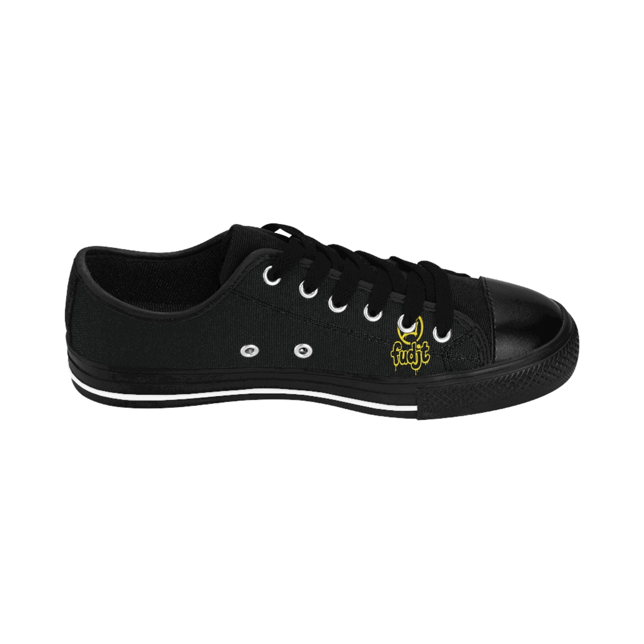Black Golden fudjt No Kings Street Style Sneakers | Women & Girls 1.5 Low Top