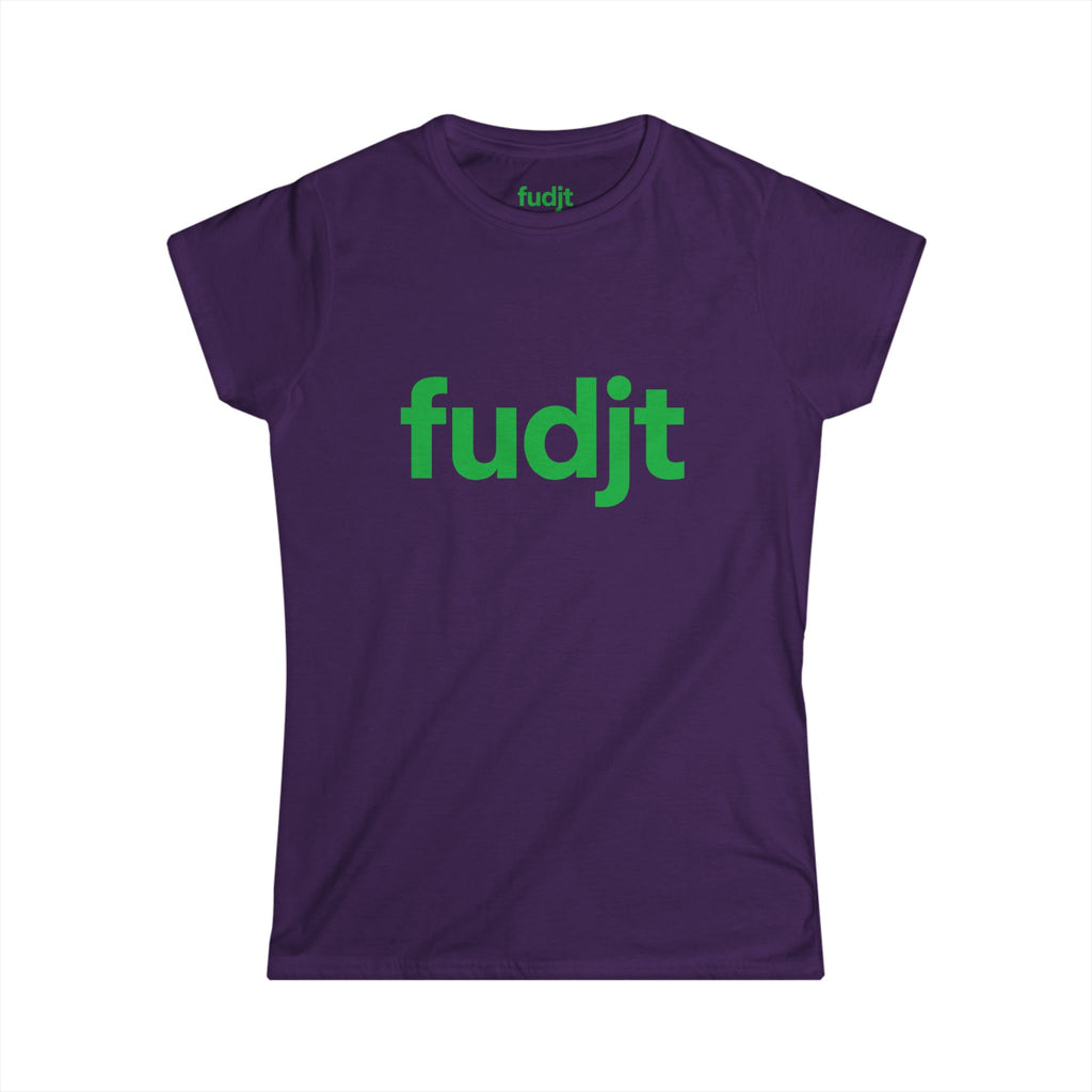 Women's Green fudjt logo Comfy Stylie Tee | 12 Colors
